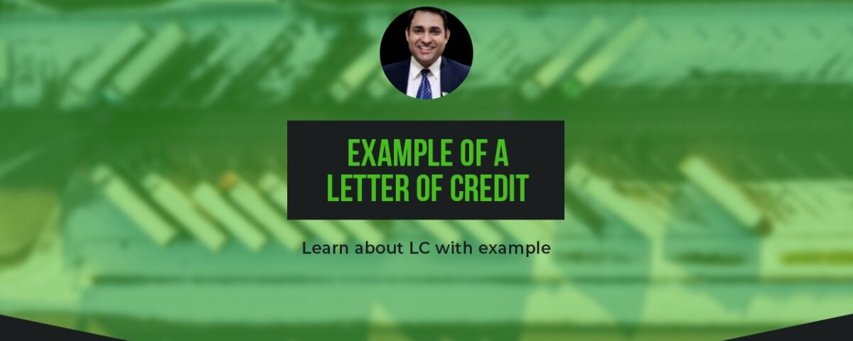 Example of a Letter of Credit